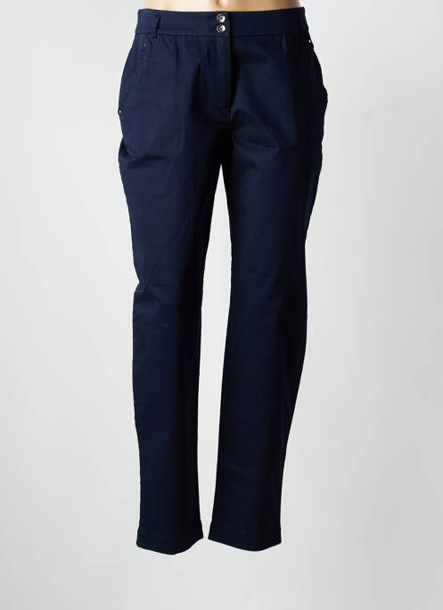 Pantalon slim albastru CHRISTINE LAURE femeie