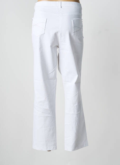 Pantalon drept alb CHRISTINE LAURE femeie