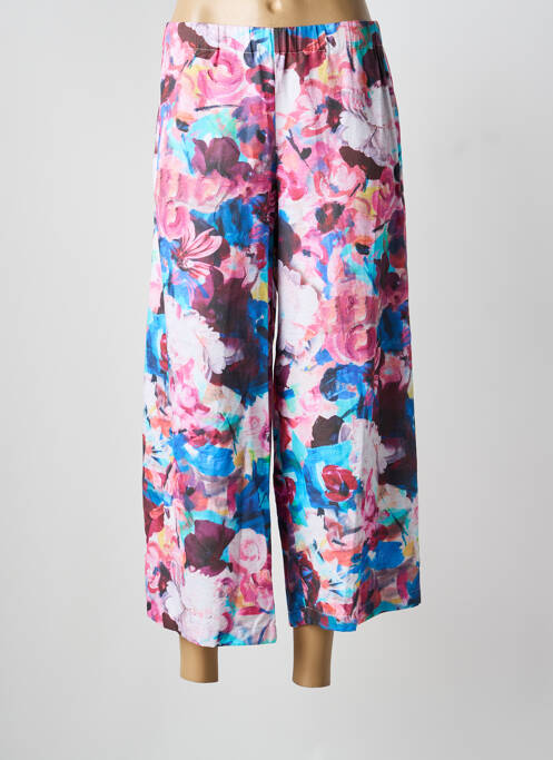 Pantalon 7/8 roz POISSONS BLANCS femeie