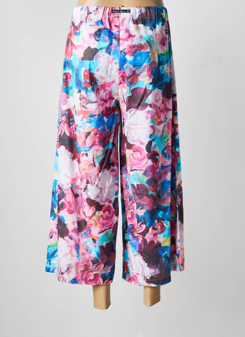 Pantalon 7/8 roz POISSONS BLANCS femeie