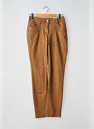 Pantalon slim țesătură poplin mărime normală maro CECIL femme
