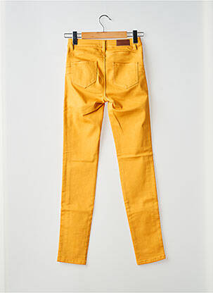 Pantalon slim țesătură poplin mărime normală galben C'EST BEAU LA VIE femeie
