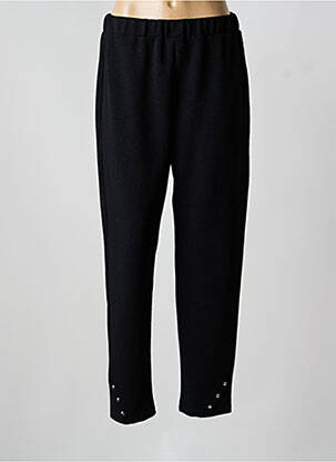 Pantalon drept țesătură crep mărime normală negru FA CONCEPT femeie