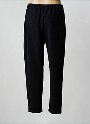 Pantalon drept țesătură crep mărime normală negru FA CONCEPT femeie