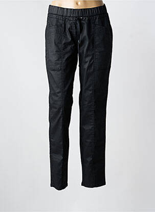 Pantalon slim talie elastică mărime normală negru TONI femeie