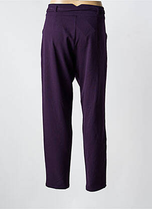 Pantalon drept țesătură crep mărime normală violet LE PETIT BAIGNEUR femeie