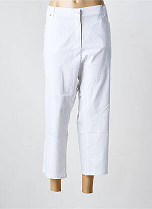 Pantalon trei sferturi alb DIANE LAURY femeie