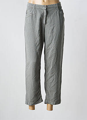 Pantalon 7/8 verde CHRISTINE LAURE femeie