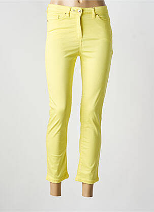 Pantalon trei sferturi galben JULIE GUERLANDE femeie