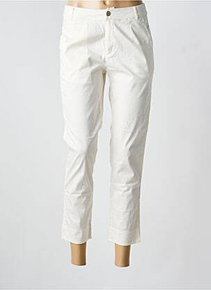 Pantalon 7/8 țesătură poplin mărime normală alb LA FIANCEE DU MEKONG femeie