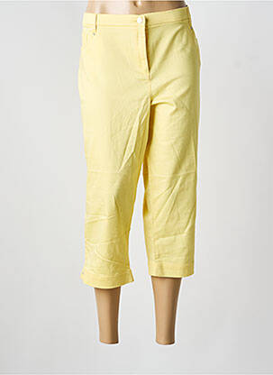 Pantalon trei sferturi galben CHRISTINE LAURE femeie