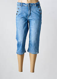 Pantalon trei sferturi croială dreaptă mărime normală albastru JENSEN femme