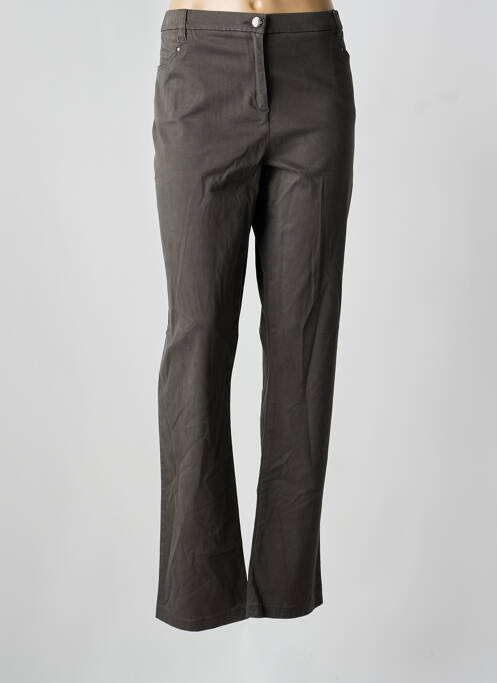 Pantalon drept gri CHRISTINE LAURE femeie