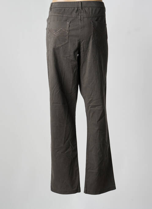 Pantalon drept gri CHRISTINE LAURE femeie