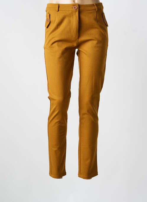 Pantalon slim maro LE PETIT BAIGNEUR femeie