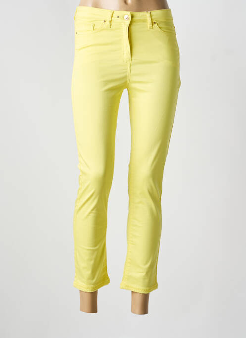 Pantalon trei sferturi galben JULIE GUERLANDE femeie