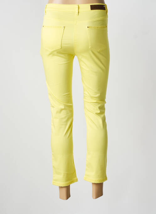 Pantalon trei sferturi galben JULIE GUERLANDE femeie