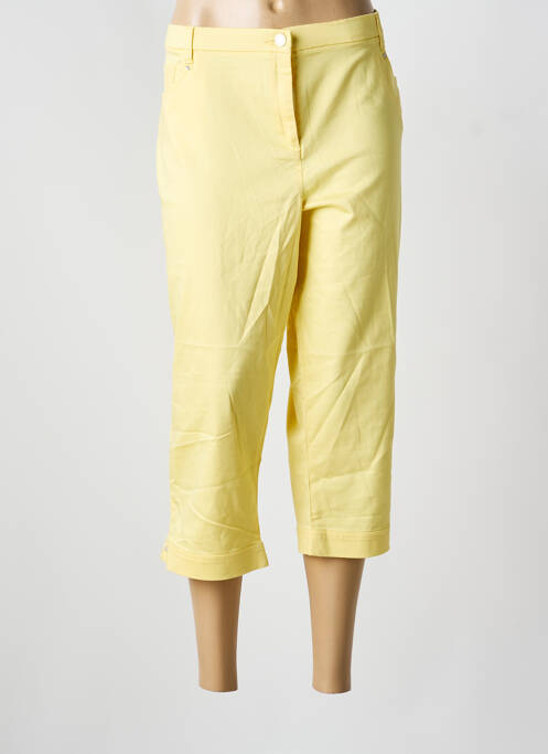 Pantalon trei sferturi galben CHRISTINE LAURE femeie