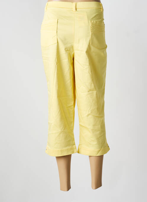 Pantalon trei sferturi galben CHRISTINE LAURE femeie