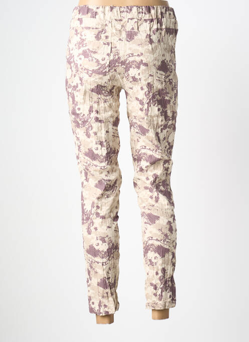 Pantalon slim bej LINEA TESINI femeie