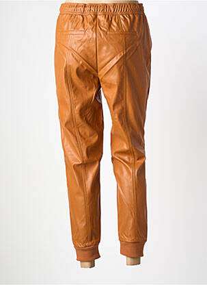 Pantalon slim talie elastică mărime normală maro LINEA TESINI femeie