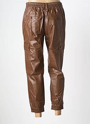 Pantalon 7/8 talie elastică mărime normală maro RICK CARDONA femeie