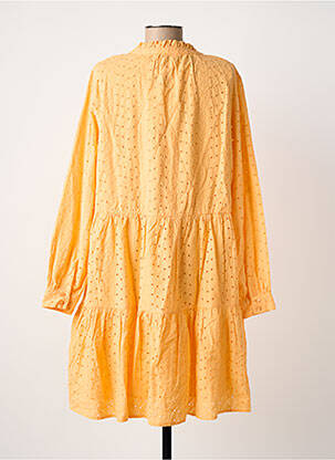 Rochie midi mâneci lungi mâneci lungi portocalie B.YOUNG femeie
