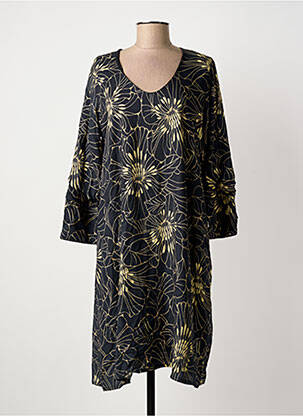 Rochie midi negru POISSONS BLANCS femeie