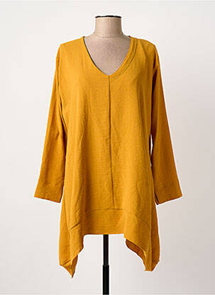 Tunică mâneci lungi galben FRANCK ANNA femeie