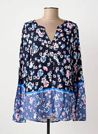 Bluză imprimeu floral mâneci lungi albastru CECIL femme