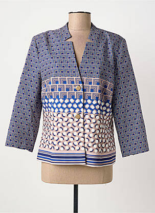 Jachete casual finisaj interior dublat albastru CHRISTINE LAURE femeie