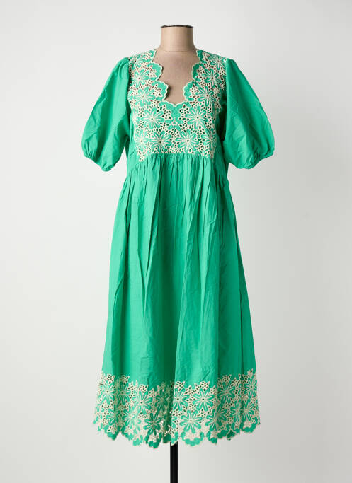 Rochie lungă verde CULTURE femeie