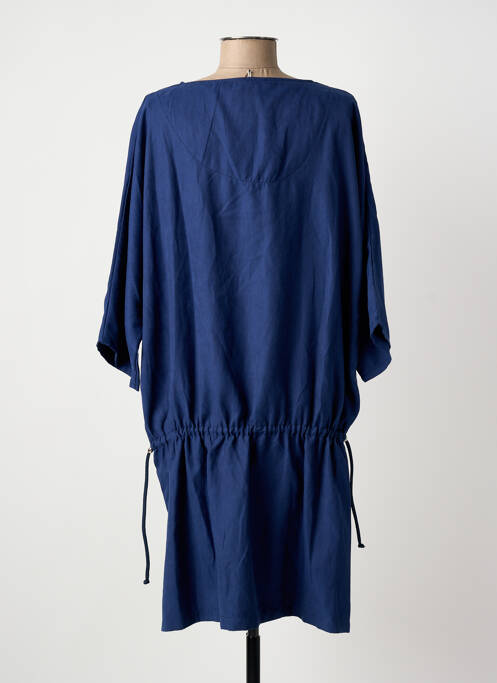 Rochie midi albastru POISSONS BLANCS femeie