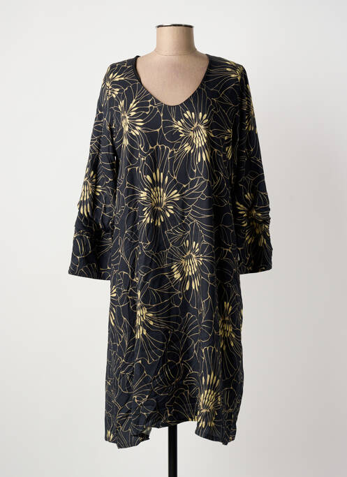 Rochie midi negru POISSONS BLANCS femeie