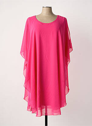 Rochie midi mâneci scurte mâneci scurte roz GREGORY PAT femeie