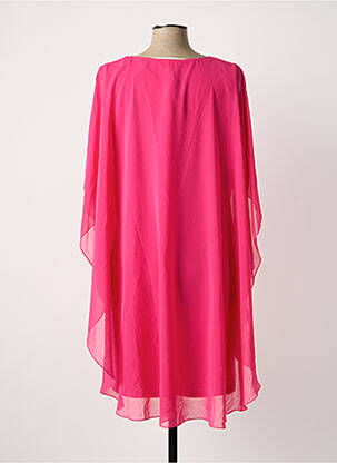 Rochie midi mâneci scurte mâneci scurte roz GREGORY PAT femeie