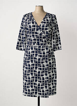 Rochie midi mâneci 3/4 mâneci 3/4 albastru SMASHED LEMON femeie