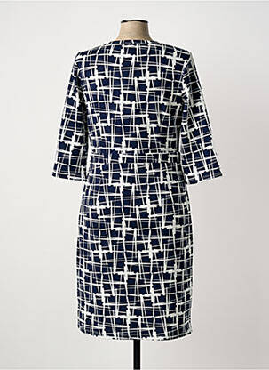 Rochie midi mâneci 3/4 mâneci 3/4 albastru SMASHED LEMON femeie