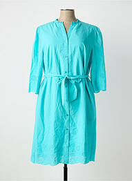 Rochie midi mâneci 3/4 mâneci 3/4 albastru JULIE GUERLANDE femme