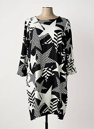 Rochie midi imprimeu fantezie mâneci lungi negru STREET ONE femeie