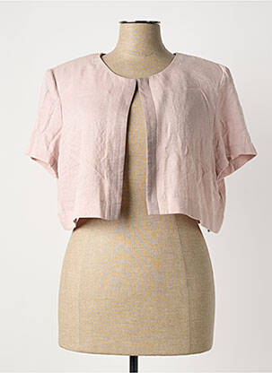 Jachete casual guler rotund roz CHRISTINE LAURE femeie