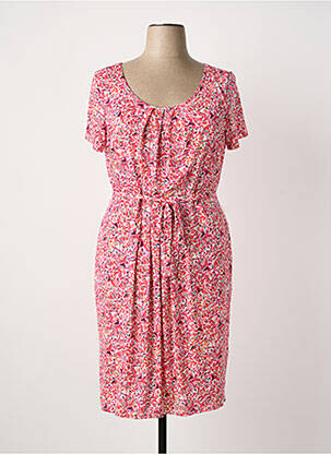 Rochie midi roz JULIE GUERLANDE femeie