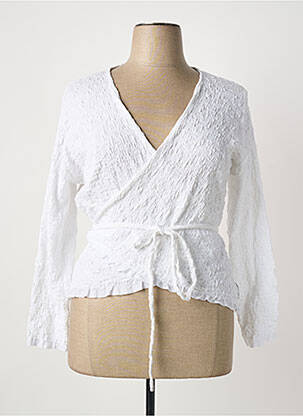 Top alb POISSONS BLANCS femeie