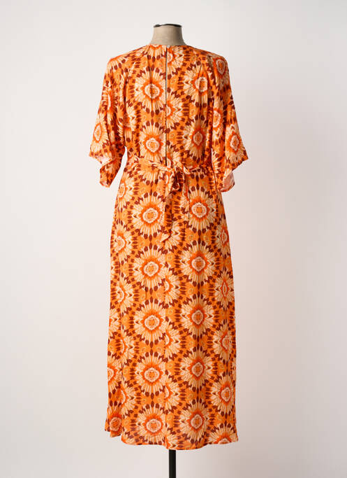 Rochie lungă portocaliu C'EST BEAU LA VIE femeie