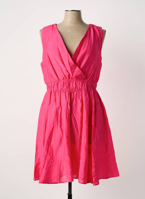 Rochie midi roz C'EST BEAU LA VIE femeie