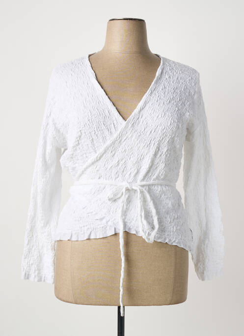 Top alb POISSONS BLANCS femeie