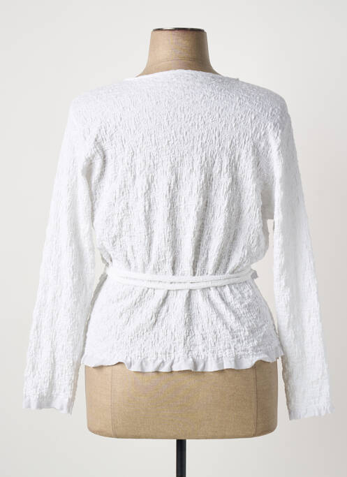 Top alb POISSONS BLANCS femeie