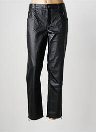Pantalon slim țesătură acoperită mărime normală negru HEINE femme
