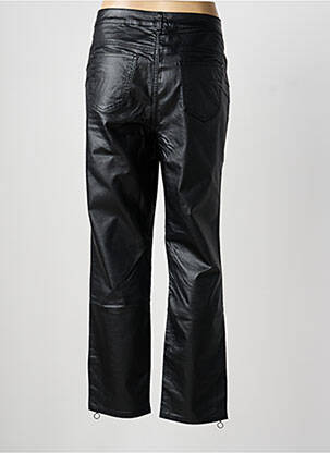 Pantalon slim țesătură acoperită mărime normală negru HEINE femeie