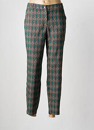 Pantalon 7/8 elasticitate mărime normală verde LINEA TESINI femeie